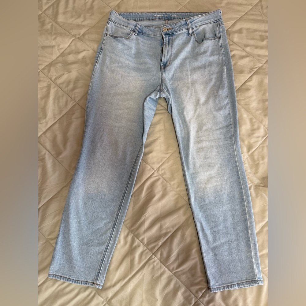 Wow High Waisted Straight Jeans, 14 Short